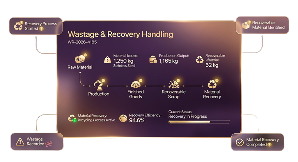 Wastage and Recovery Handling